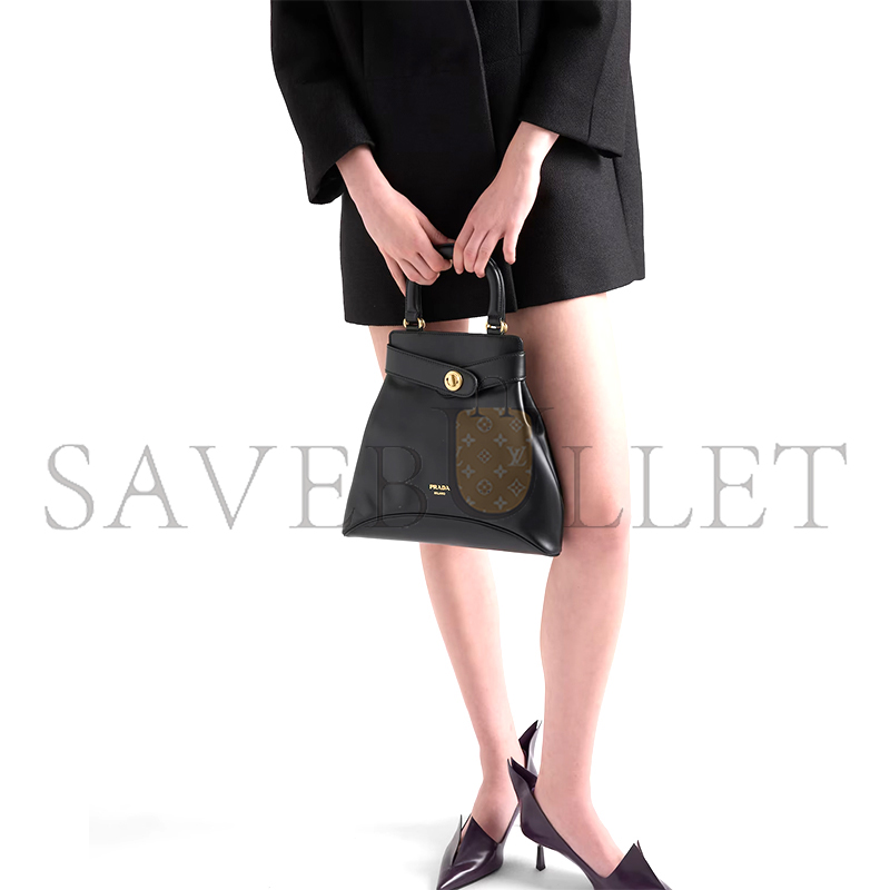 Pra*a Pra*a carey leather bag 1bg567 (31*30*6.5cm)